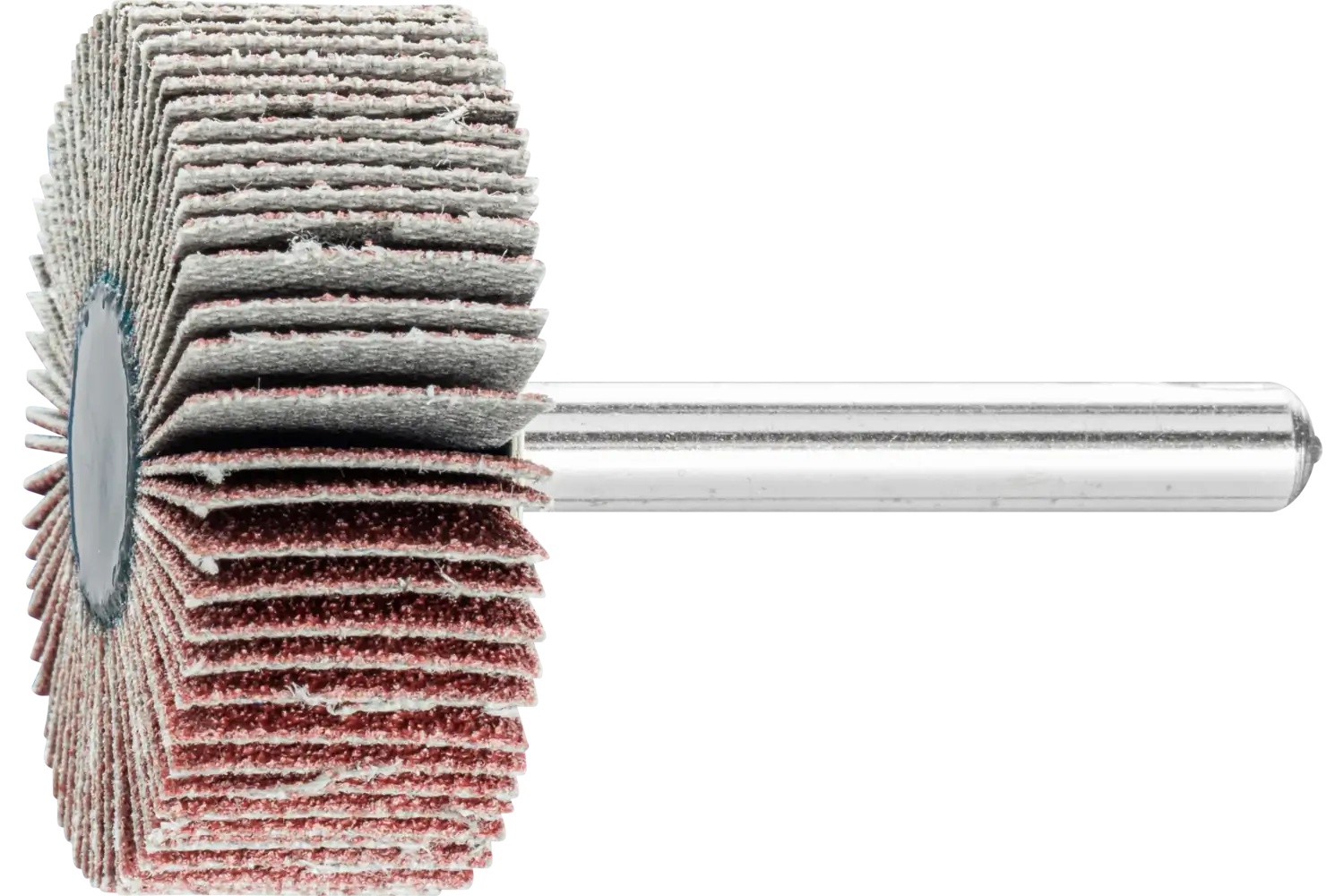 Picture of Pferd Mounted Flap Wheel, 1-1/2" X 1/2, 60 Grit, 1/4" Shank, Aluminum Oxide